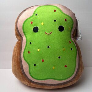Original Squishmallows 14" Sinclair Avocado Toast Brown Green New with tag